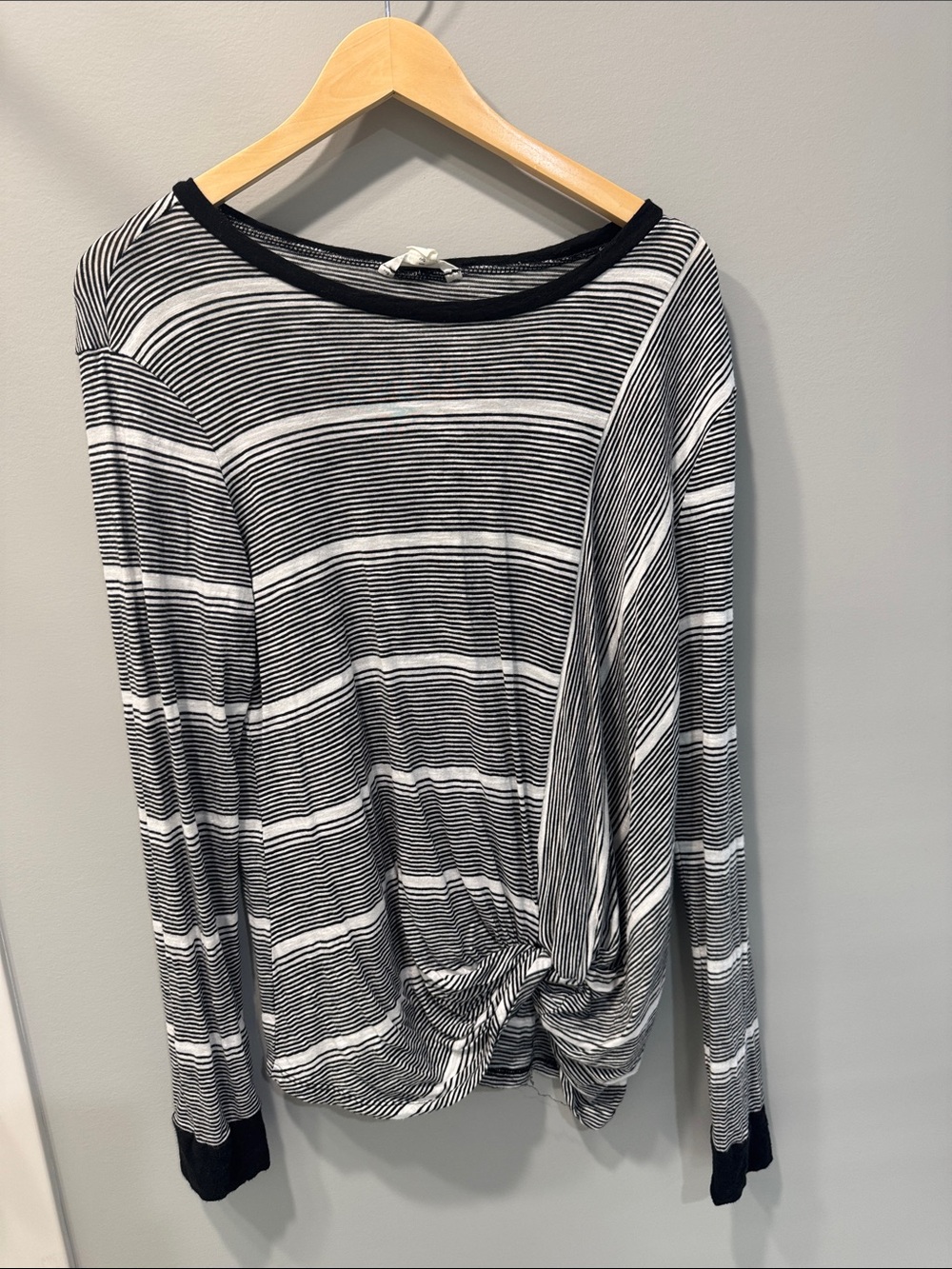 Caslon striped long sleeve tshirt, medium